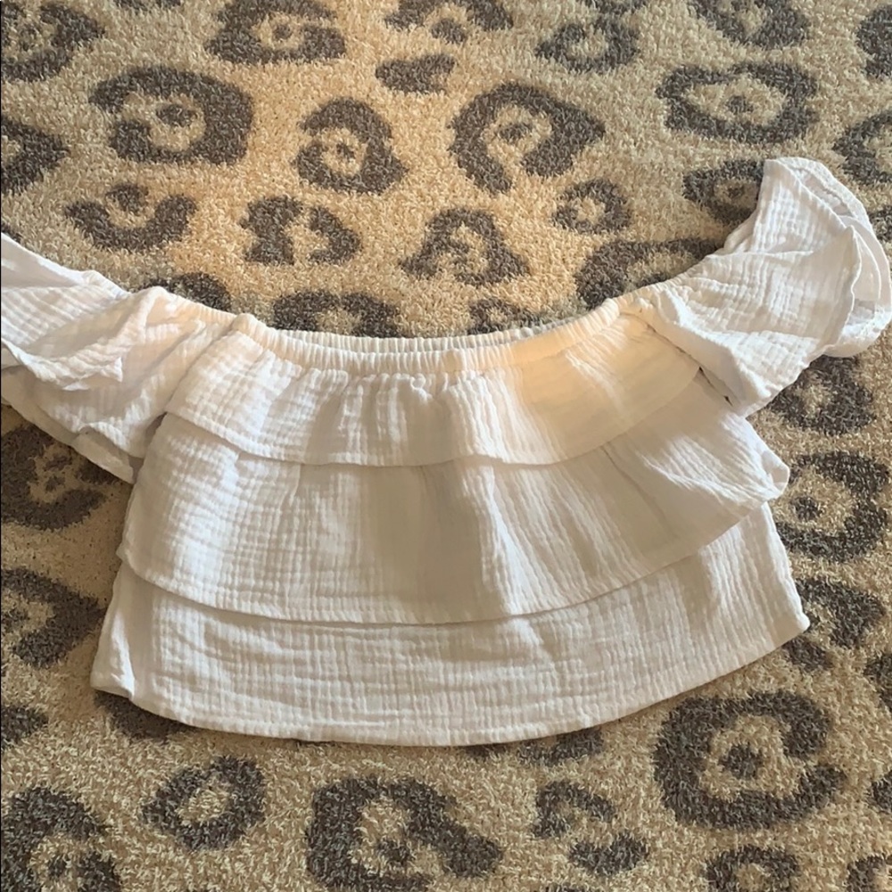 Off the shoulder toddler girl top size 3-4t